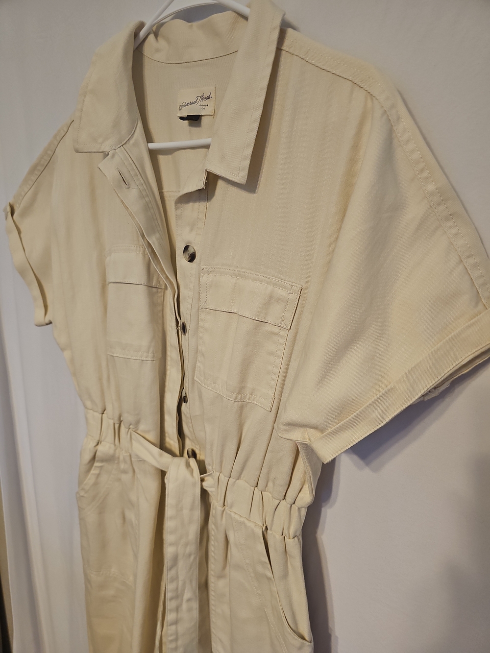 Jumpsuit | Size 6 | Belted Button Front | - Picture 7 of 11